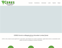 Tablet Screenshot of ceres-cert.com.tr